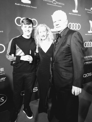 Susan, Tom Gregory and Thomas M. Stein - Audi Generation Awards, December 2019